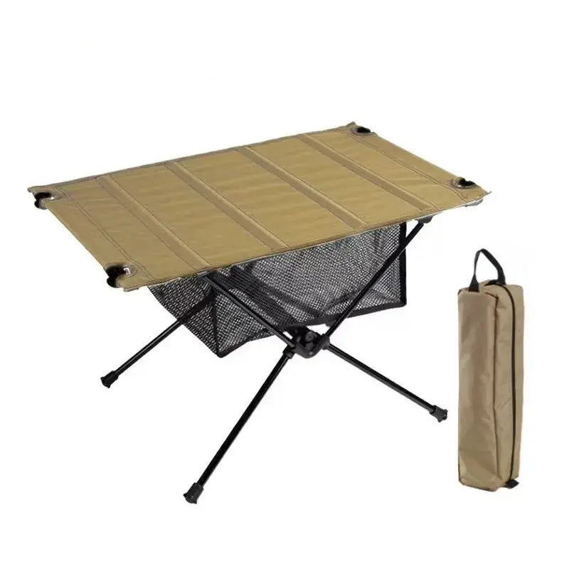 Aluminum Camping Folding Table Aluminum Camping Folding Table CampNeat Khaki Set 