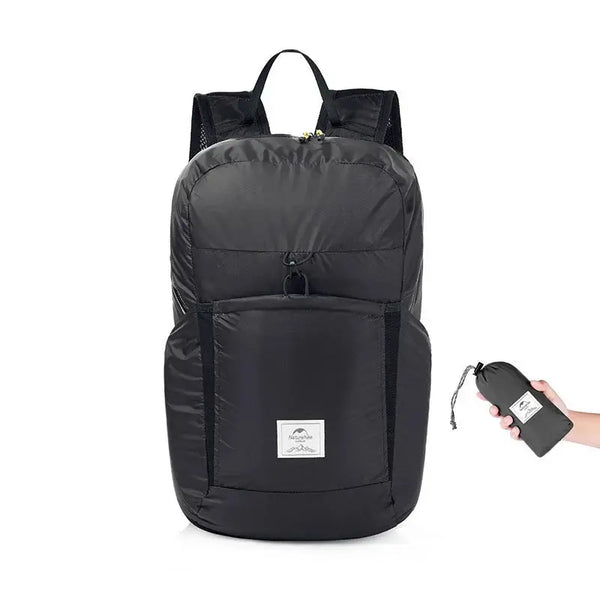 black ultralight backpack