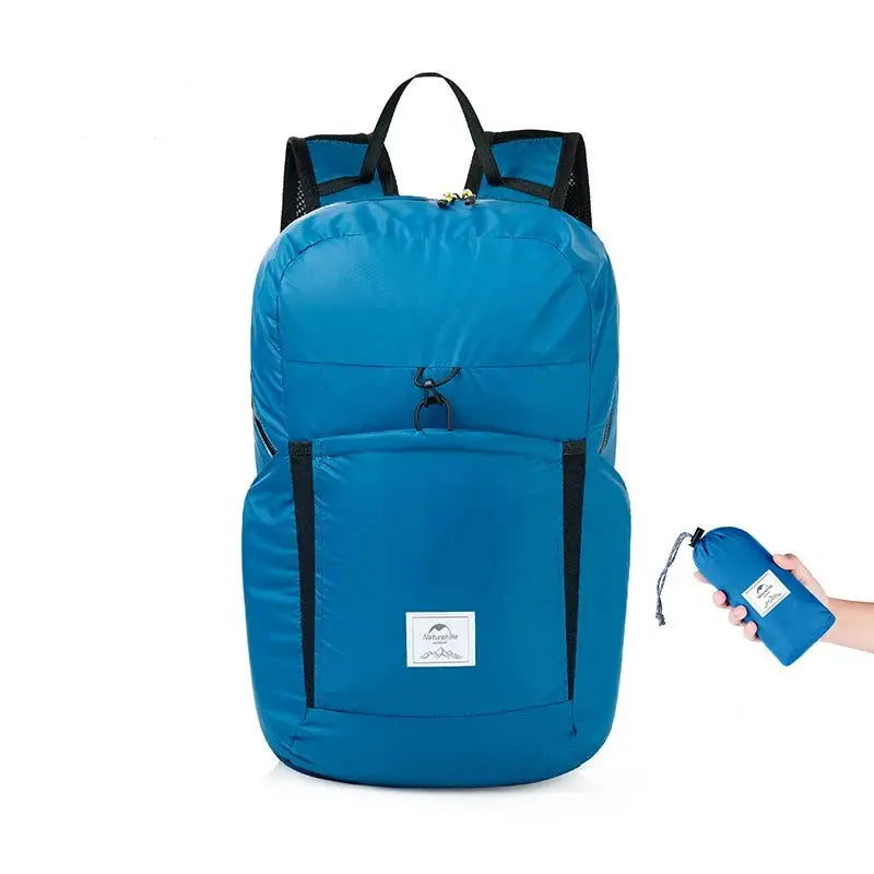 blue ultralight backpack