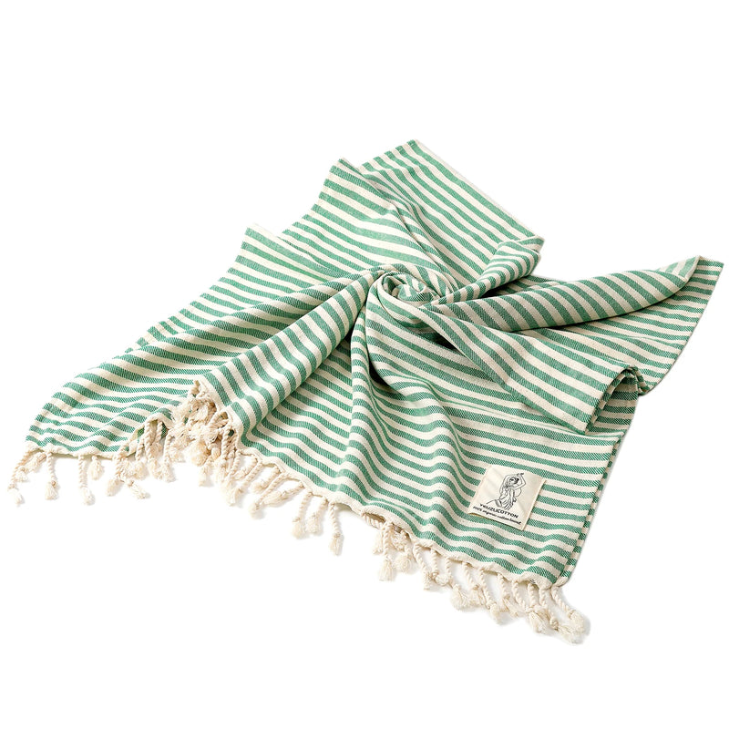 Luxury Turkish Cotton Towel with Tassels – Spa & Beach