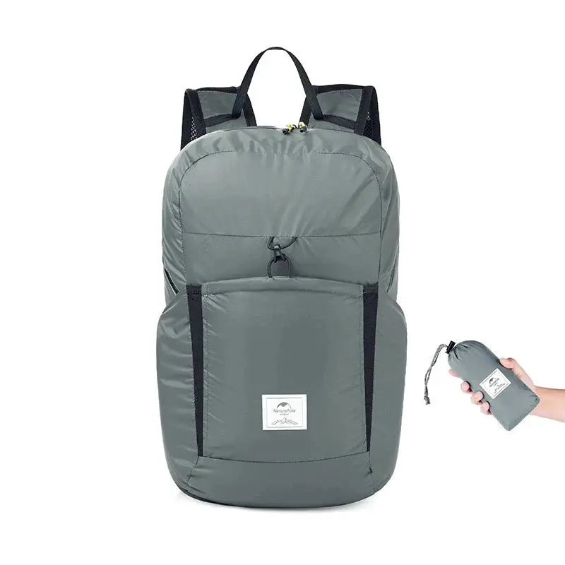 grey ultralight backpack