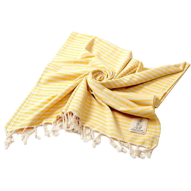 Luxury Turkish Cotton Towel with Tassels – Spa & Beach